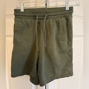 H&M Olive Green Men’s Drawstring Sweat Shorts